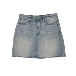 Madewell Women’s Ridgid Denim 100% Cotton Light Wash A-Line Jean Skirt Size 29